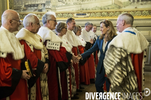 Audience solennelle de début d année à la Cour de cassation.