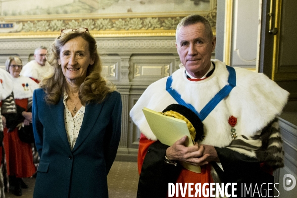 Audience solennelle de début d année à la Cour de cassation.