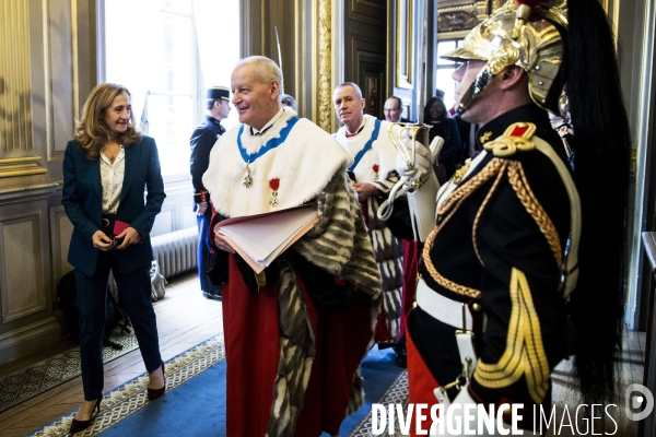 Audience solennelle de début d année à la Cour de cassation.