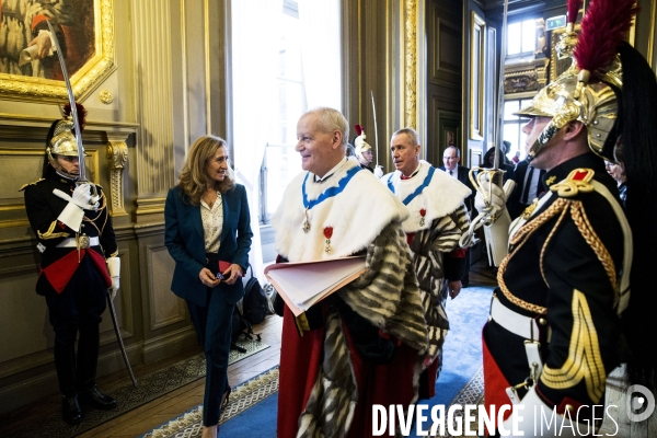 Audience solennelle de début d année à la Cour de cassation.