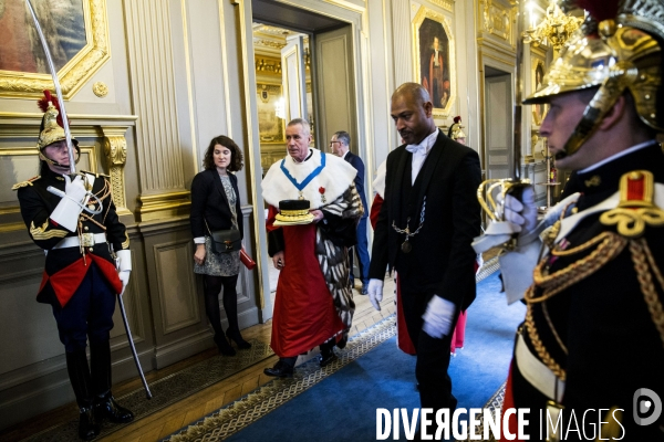 Audience solennelle de début d année à la Cour de cassation.