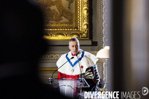 Audience solennelle de début d année à la Cour de cassation.