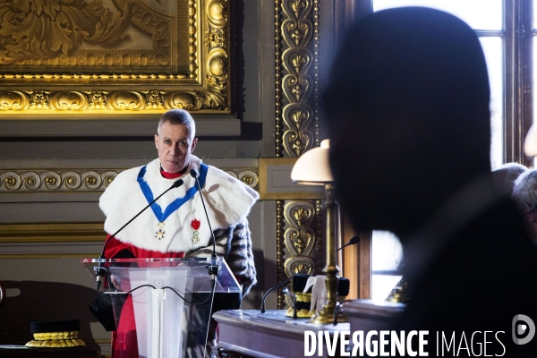 Audience solennelle de début d année à la Cour de cassation.