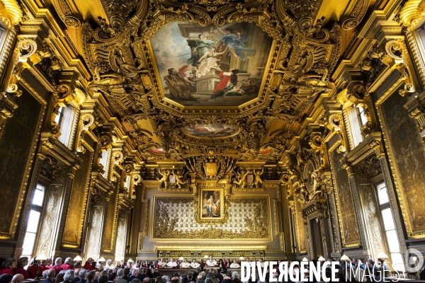 Audience solennelle de début d année à la Cour de cassation.