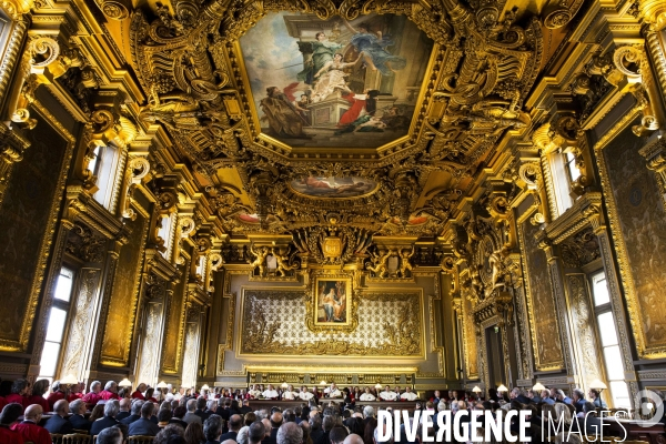 Audience solennelle de début d année à la Cour de cassation.
