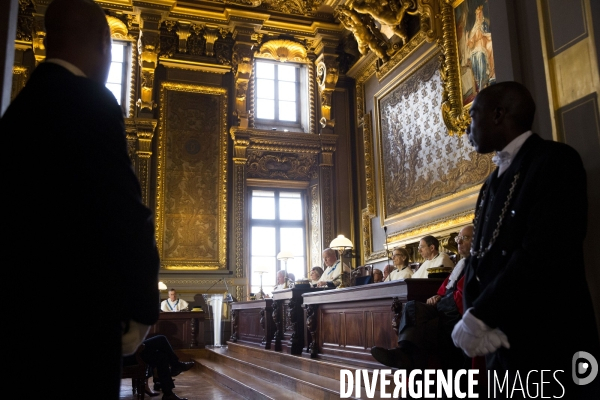 Audience solennelle de début d année à la Cour de cassation.