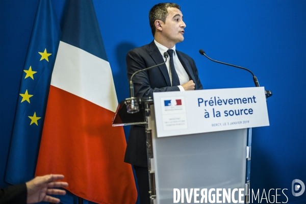 Gérald Darmanin, prélèvement à la source.