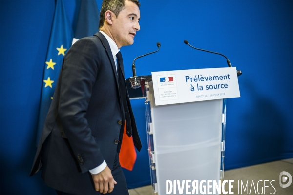 Gérald Darmanin, prélèvement à la source.