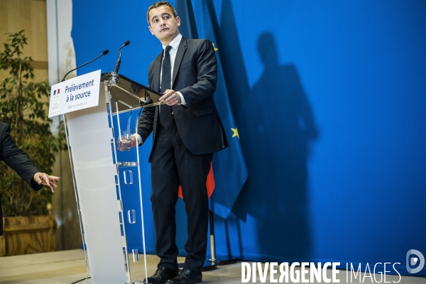 Gérald Darmanin, prélèvement à la source.