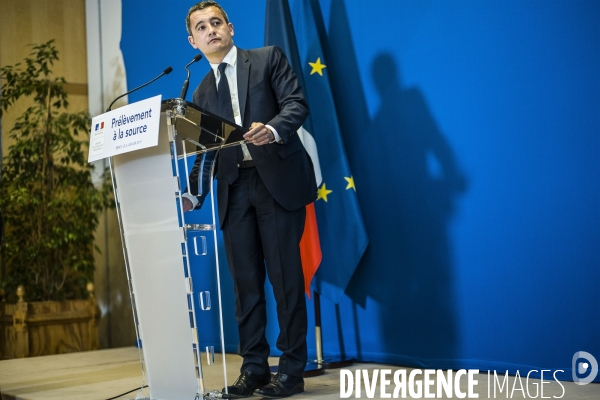 Gérald Darmanin, prélèvement à la source.