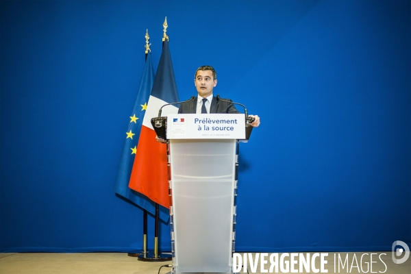 Gérald Darmanin, prélèvement à la source.