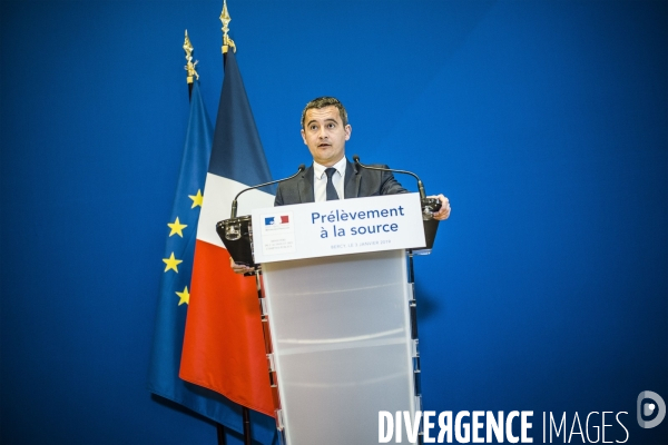 Gérald Darmanin, prélèvement à la source.