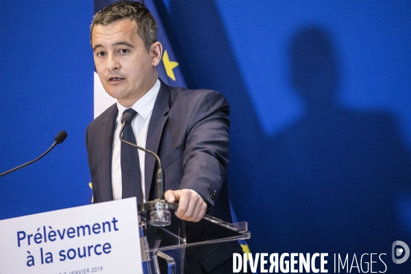 Gérald Darmanin, prélèvement à la source.