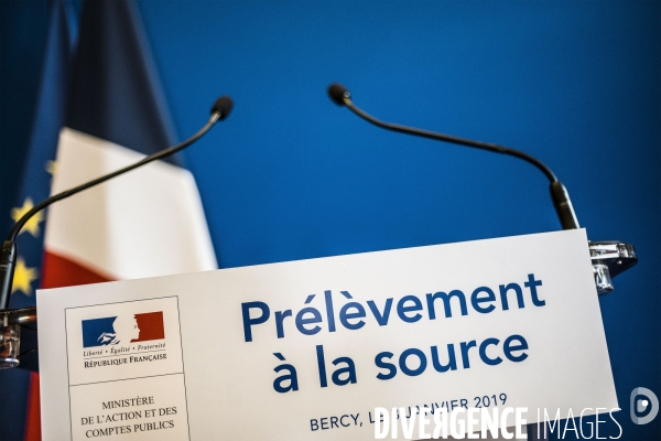 Gérald Darmanin, prélèvement à la source.