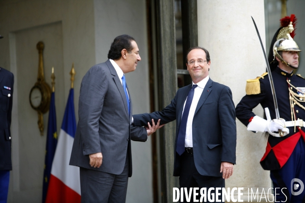 Son Altesse AL THANI, 1er ministre du Qatar reçu à l Elysée par le Président de la République