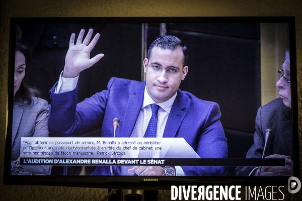 Auditions  affaire Benalla  au Sénat.