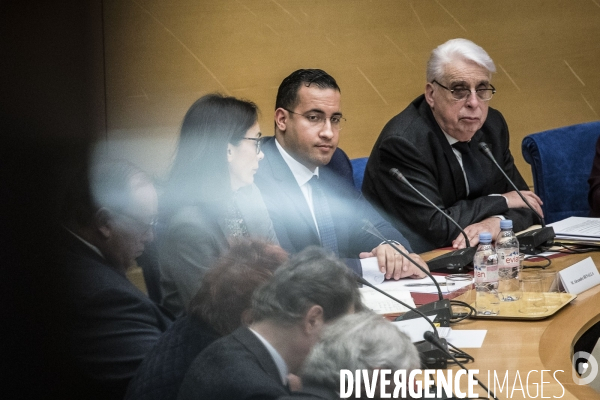 Auditions  affaire Benalla  au Sénat.