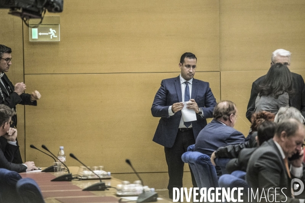 Auditions  affaire Benalla  au Sénat.