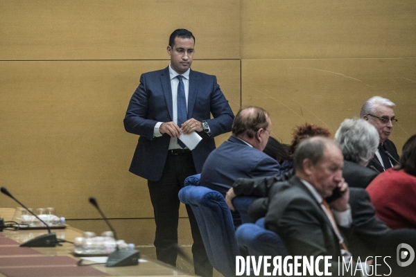 Auditions  affaire Benalla  au Sénat.