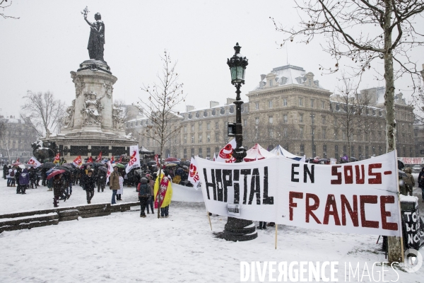 Manifestation des personnels des établissements psychiatriques