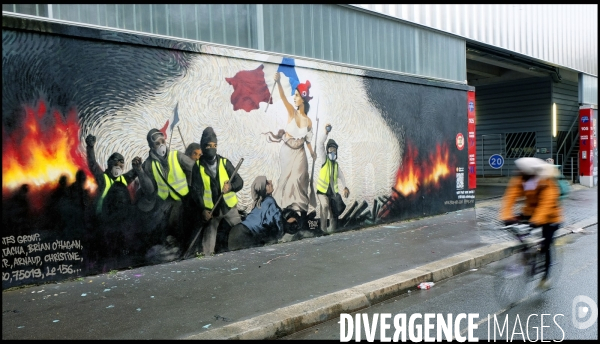 L  hiver jaune  la fresque des Gilets jaunes vue par les artistes de Black Lines