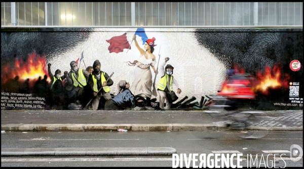 L  hiver jaune  la fresque des Gilets jaunes vue par les artistes de Black Lines