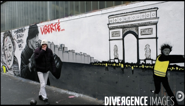 L  hiver jaune  la fresque des Gilets jaunes vue par les artistes de Black Lines