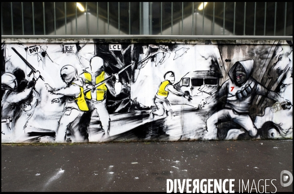 L  hiver jaune  la fresque des Gilets jaunes vue par les artistes de Black Lines