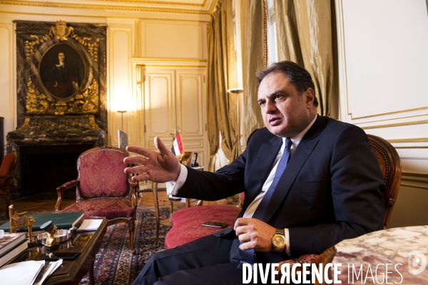 Ehab Badawy, ambassadeur d Egypte en France.