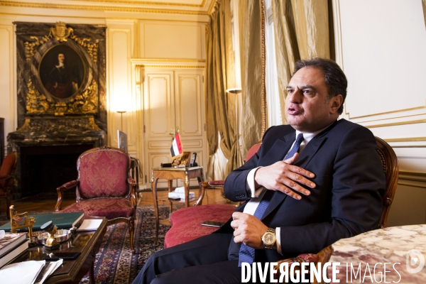 Ehab Badawy, ambassadeur d Egypte en France.