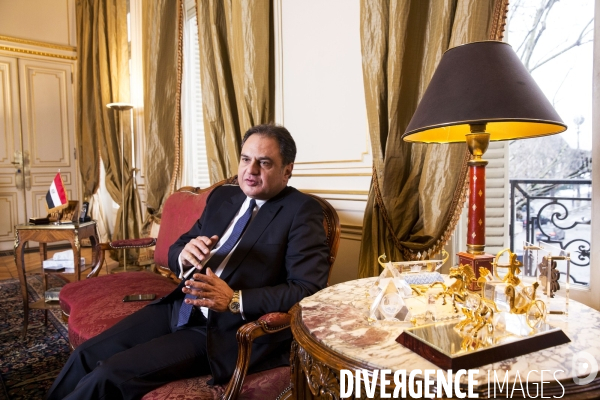Ehab Badawy, ambassadeur d Egypte en France.