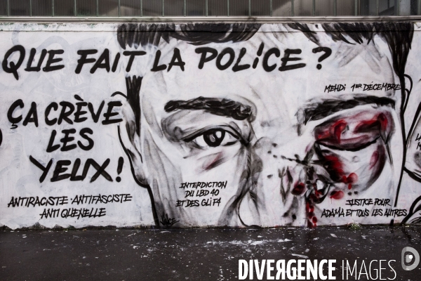 Une fresque murale de 300m de long sur le mouvement des gilets jaunes.