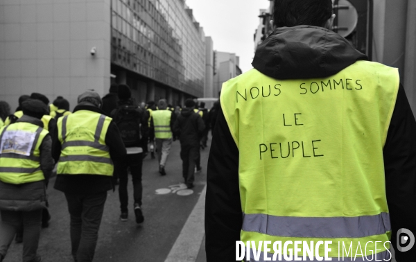 Manifestation Gilets jaunes, marche blanche pour les blessés du 2 février 2019 à Paris.