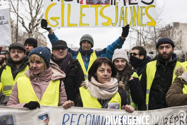 Acte 12 des gilets jaunes a paris.