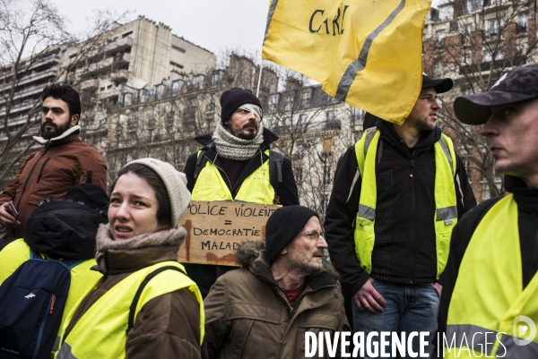 Acte 12 des gilets jaunes a paris.