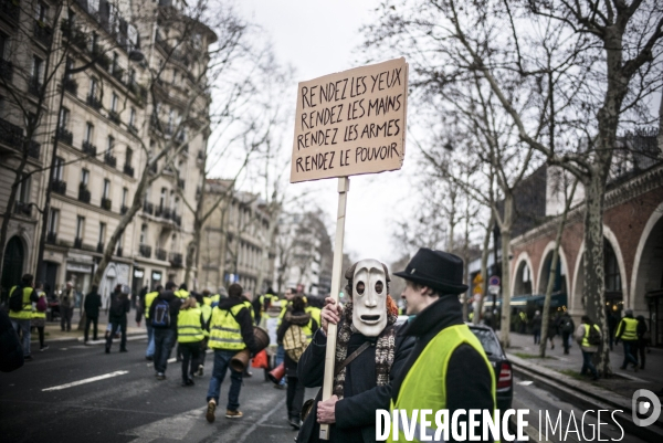 Acte 12 des gilets jaunes a paris.