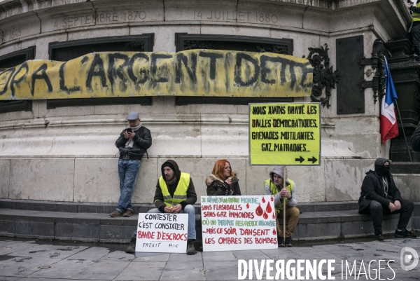 Acte 12 des gilets jaunes a paris.