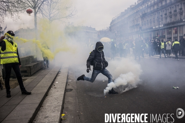 Acte 12 des gilets jaunes a paris.