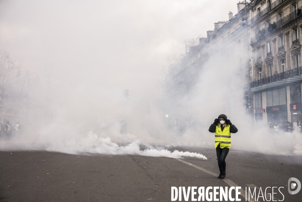 Acte 12 des gilets jaunes a paris.