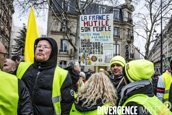 Gilets Jaunes Paris Acte XII - Marche des Blessés