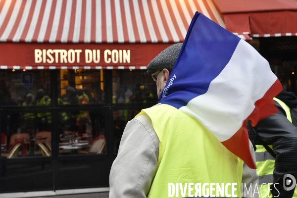 Manifestation Gilets jaunes, marche blanche pour les blessés du 2 février 2019 à Paris.