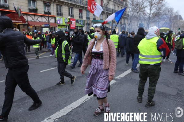 Paris, Acte XII des Gilets jaunes  marche des bléssés 
