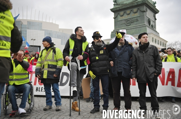 Gilets jaunes Acte XII / Marche blanche pour les blessés