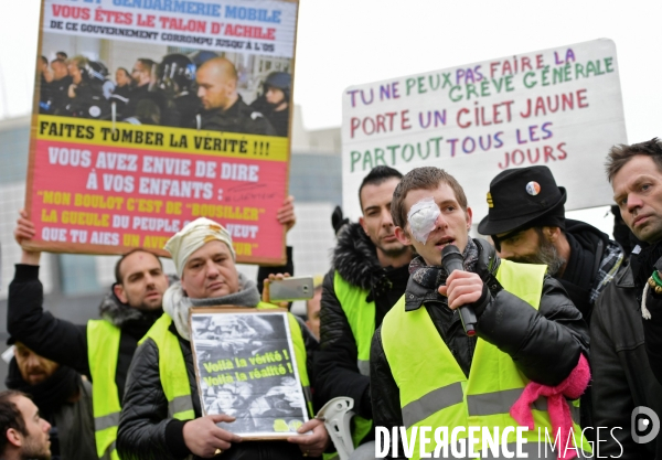 Gilets jaunes Acte XII / Marche blanche pour les blessés