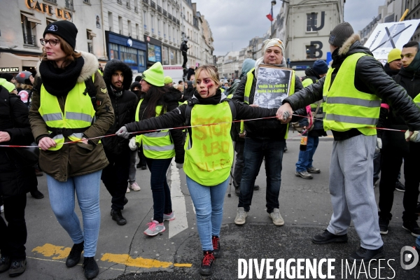 Gilets jaunes Acte XII / Marche blanche pour les blessés