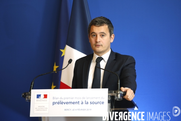 Conference de Presse Gerald Darmanin Bercy impôt à la source