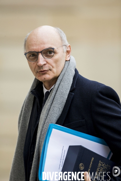 Didier MIGAUD à l Elysée pour la remise du rapport de la Cour des Comptes.