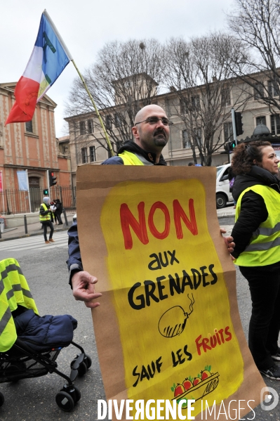 Manifestation Gilets Jaunes et Noaïlles