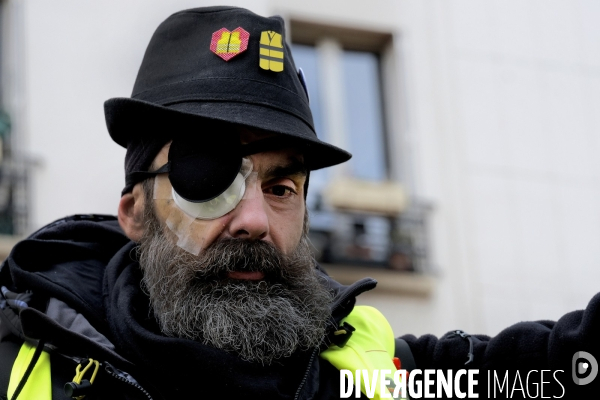 Jerome Rodrigues, Gilets Jaunes, Yellow Vest, acte XII Paris.