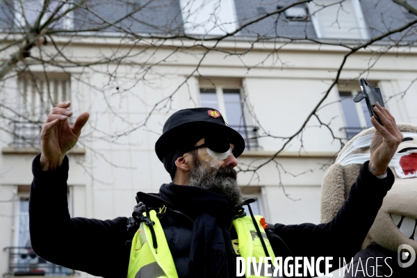 Jerome Rodrigues, Gilets Jaunes, Yellow Vest, acte XII Paris.